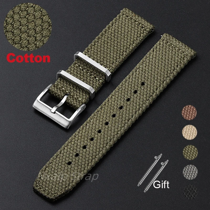 Nato Strap Nylon - Bracelet de montre en coton et