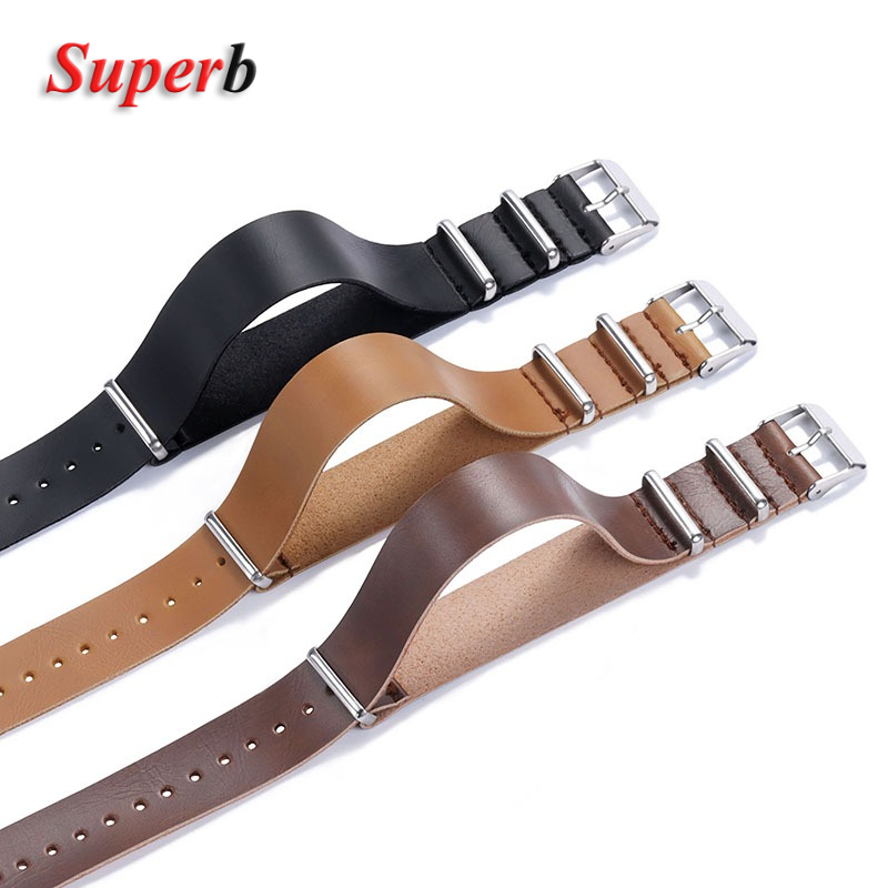Bracelet de montre en cuir PU  - Leather Watch Band Men avis et prix