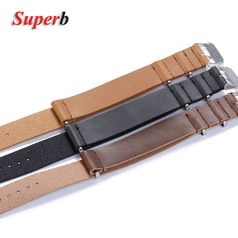 Bracelet de montre en cuir PU  - Leather Watch Band Men avis et prix