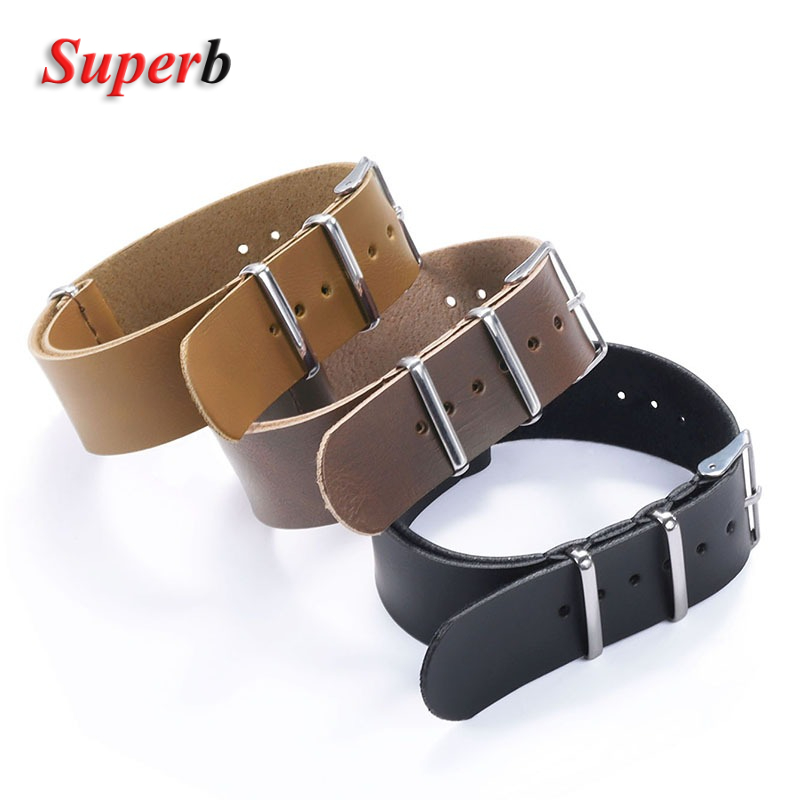 Bracelet de montre en cuir PU  - Leather Watch Band Men avis et prix